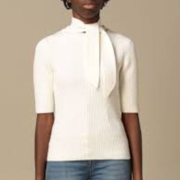 SELF PORTRAIT BRAIDED CREAM SWEATER SIZE MED - Picture 8 of 8